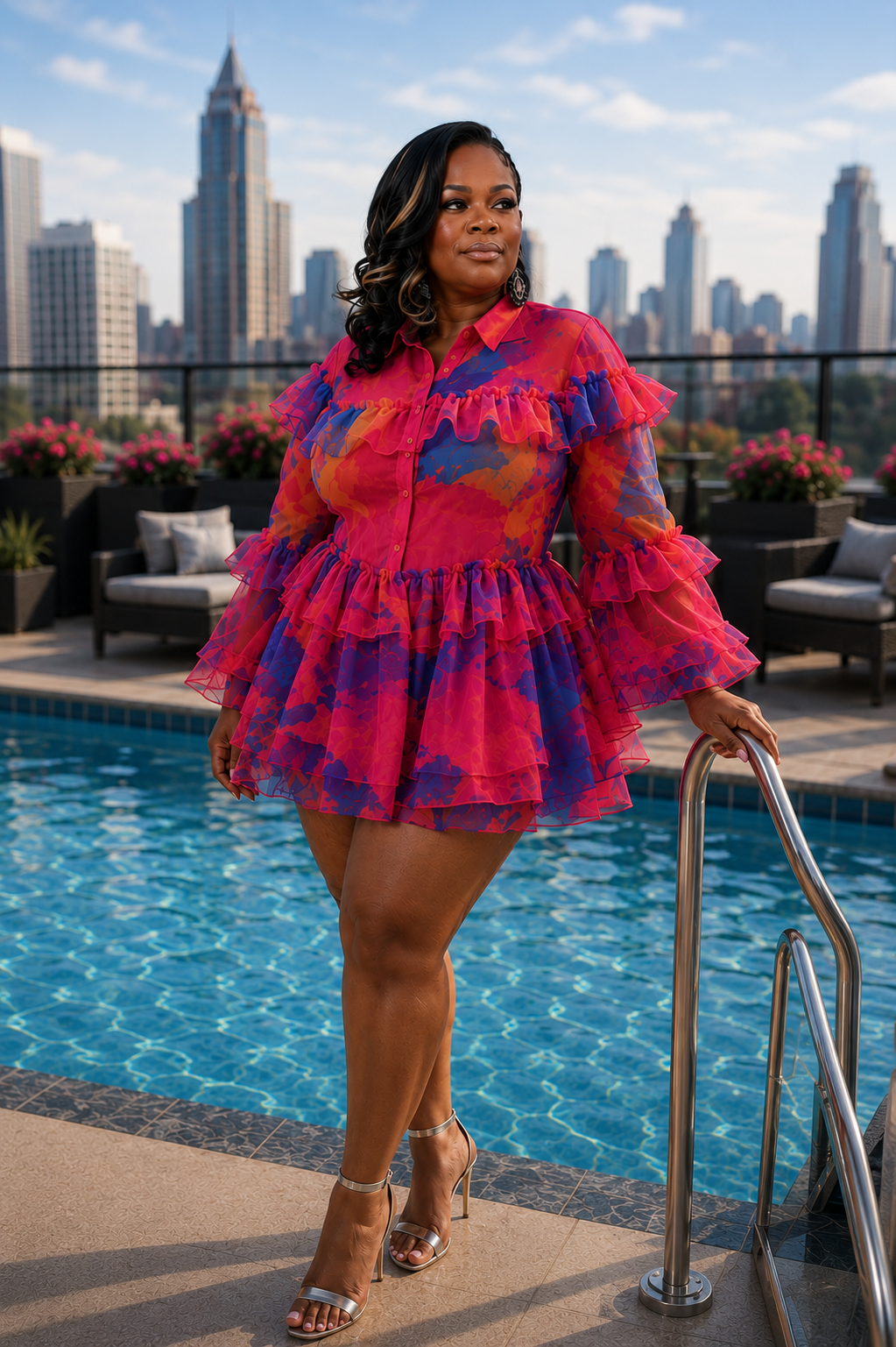 Luxe Peplum Mini Dress