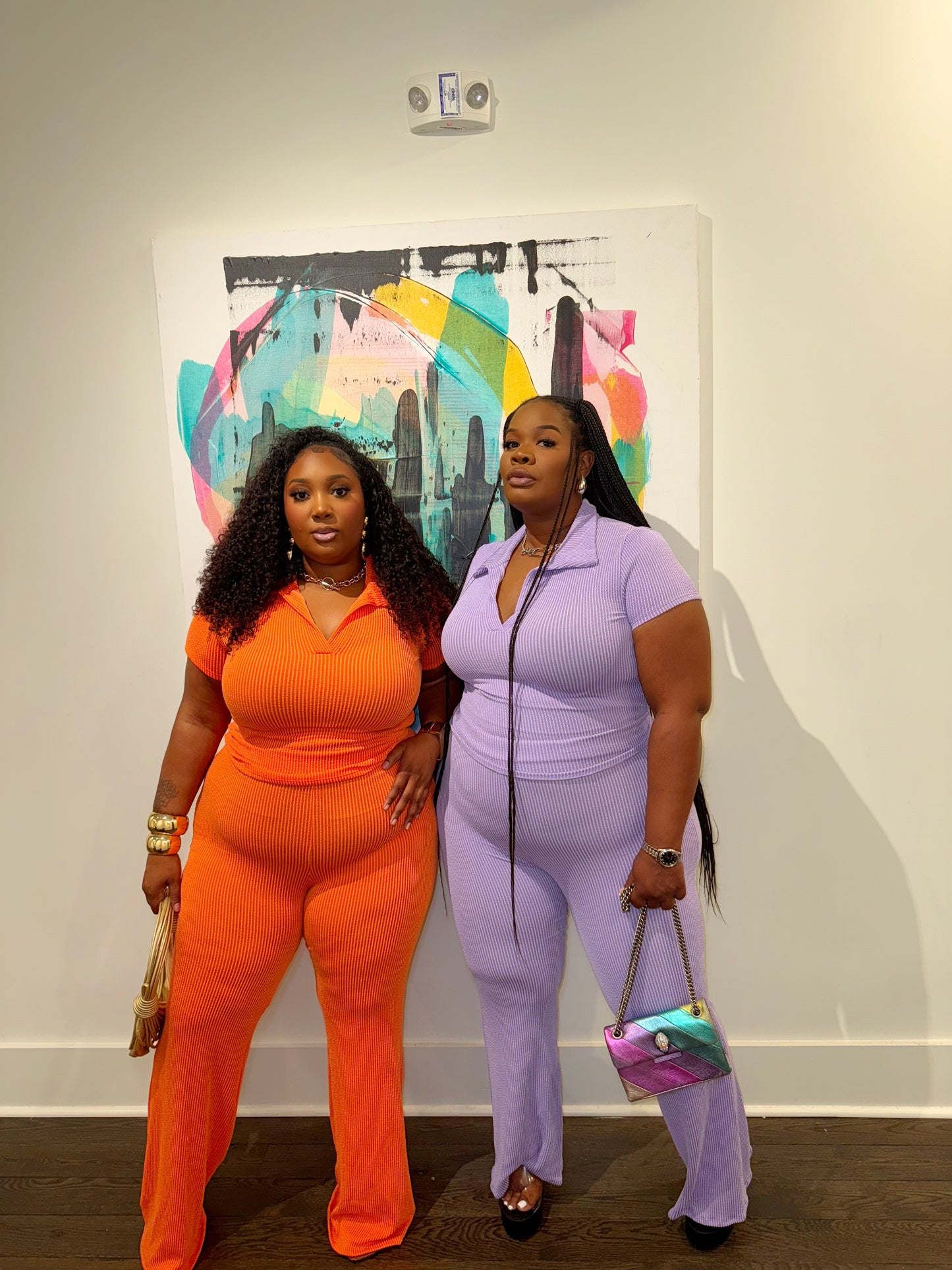 Tangerine Ribbed Pant Set