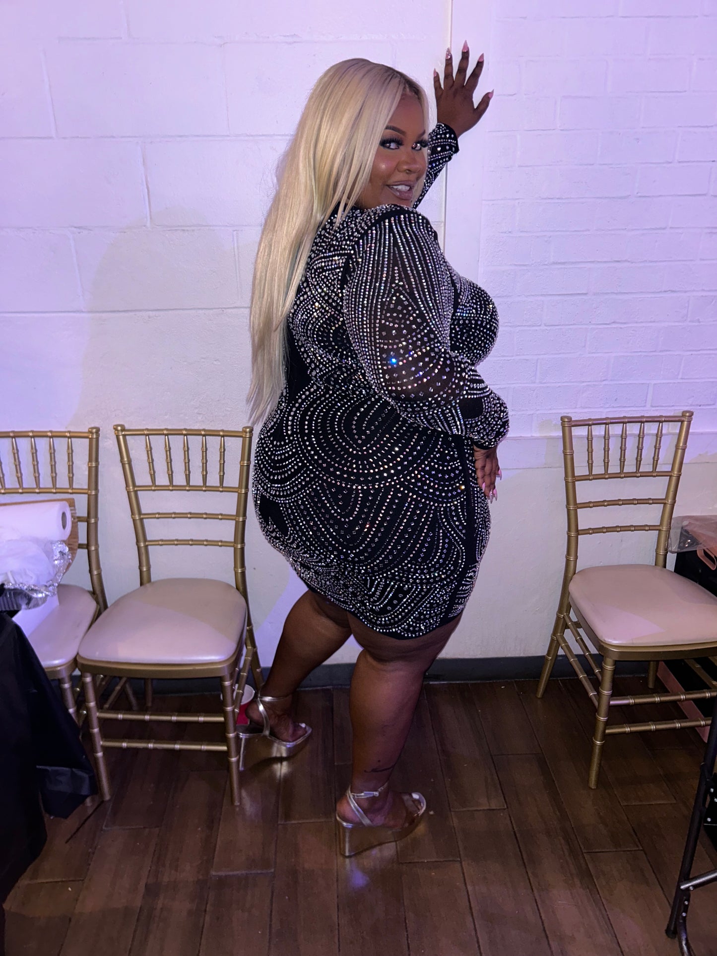 VK Diamond Studded Dress  Dress