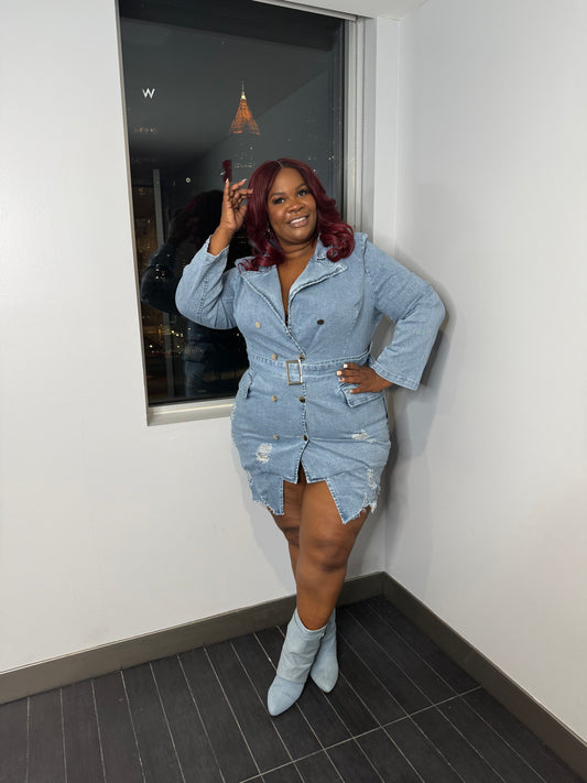 VK Denim Blazer Dress