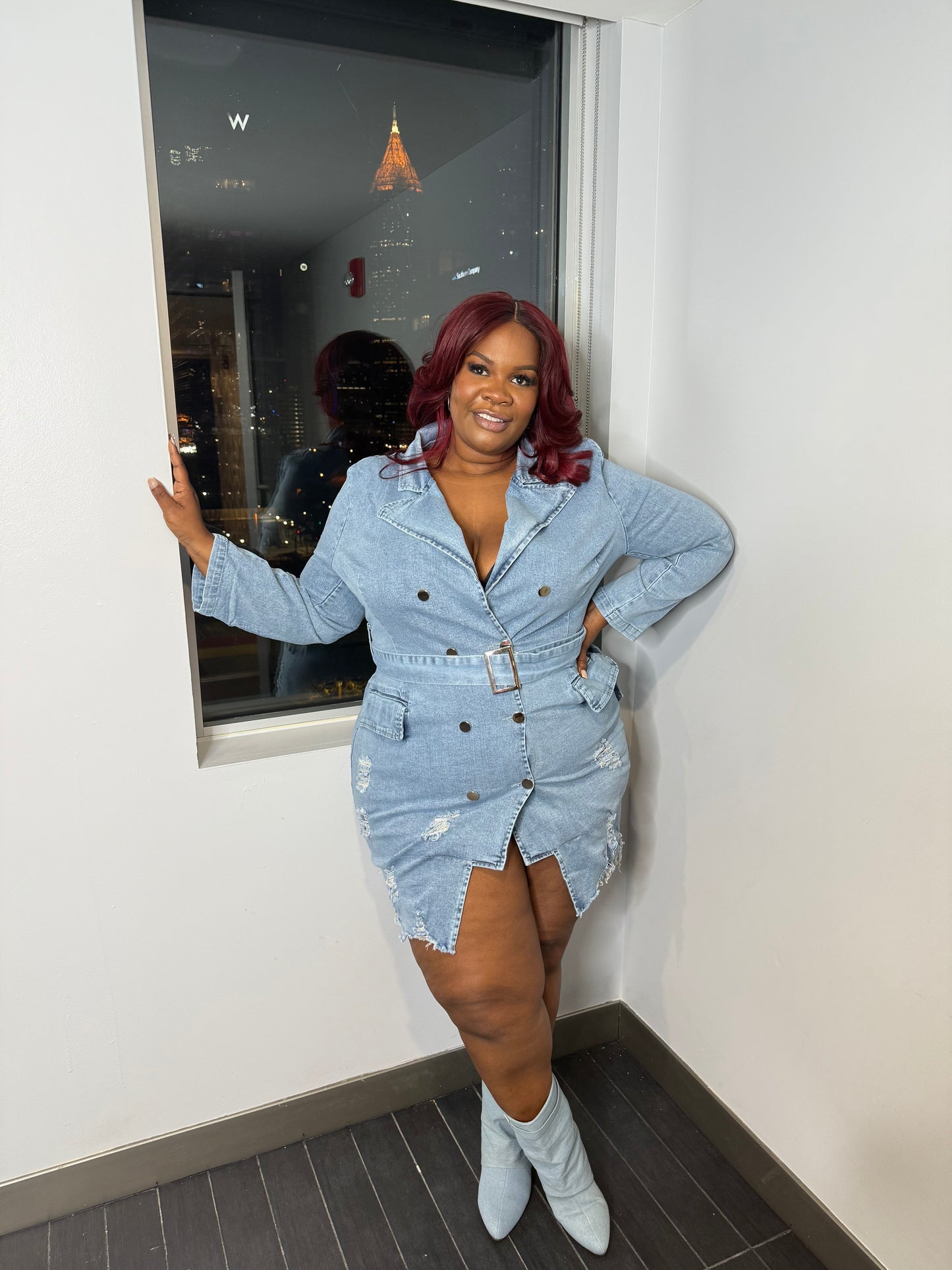VK Denim Blazer Dress