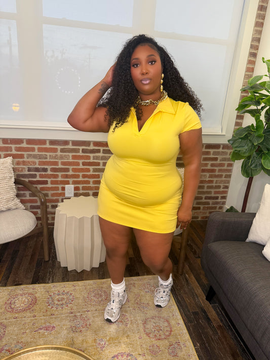 VK Tennis Dress Yellow