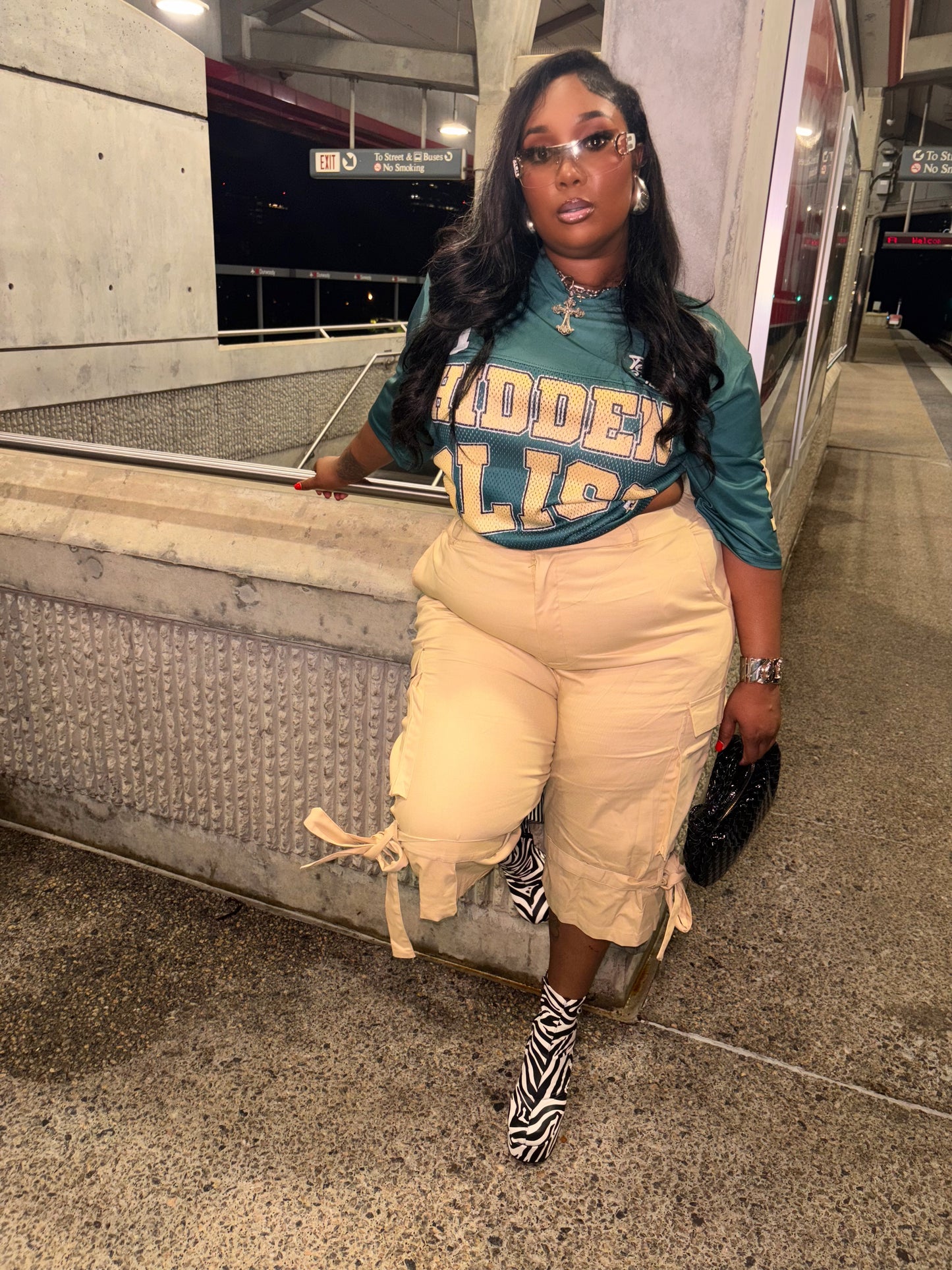 Khaki Belted Jorts