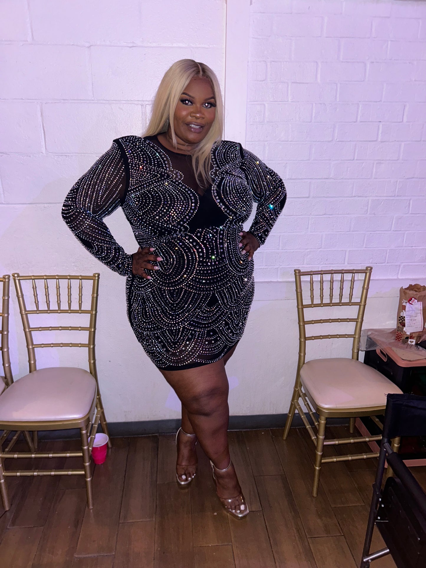 VK Diamond Studded Dress  Dress