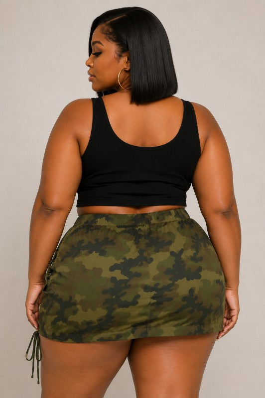 Camo Mini Skirt