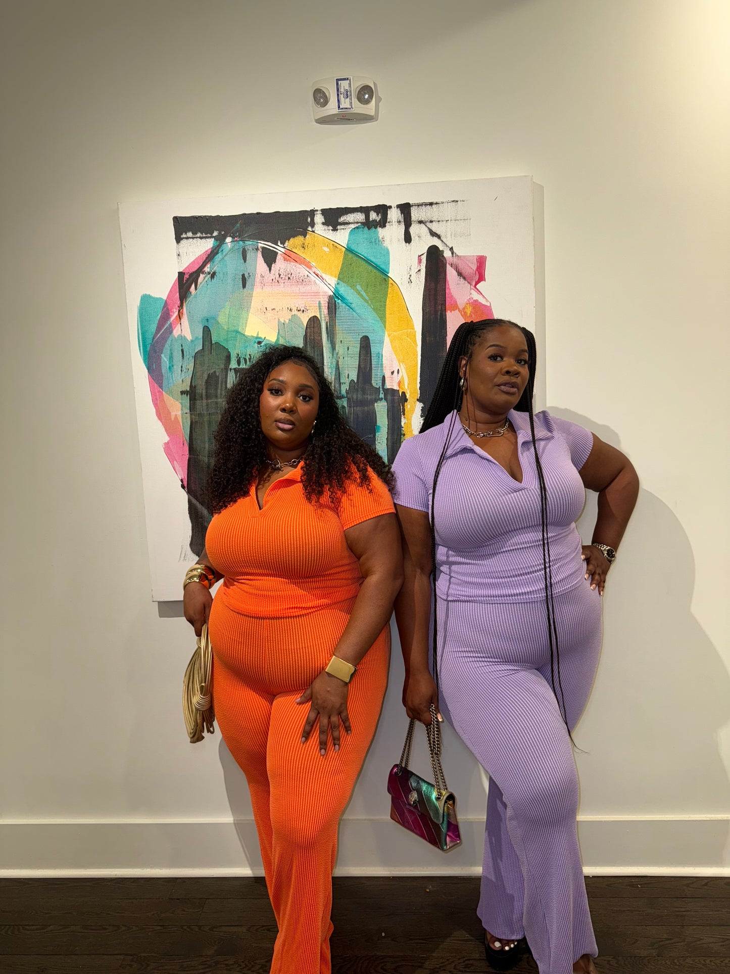 Tangerine Ribbed Pant Set