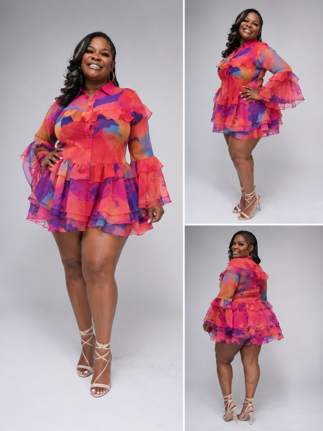 Luxe Peplum Mini Dress
