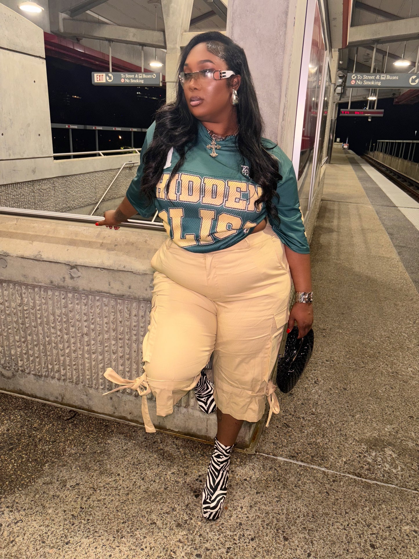 Khaki Belted Jorts